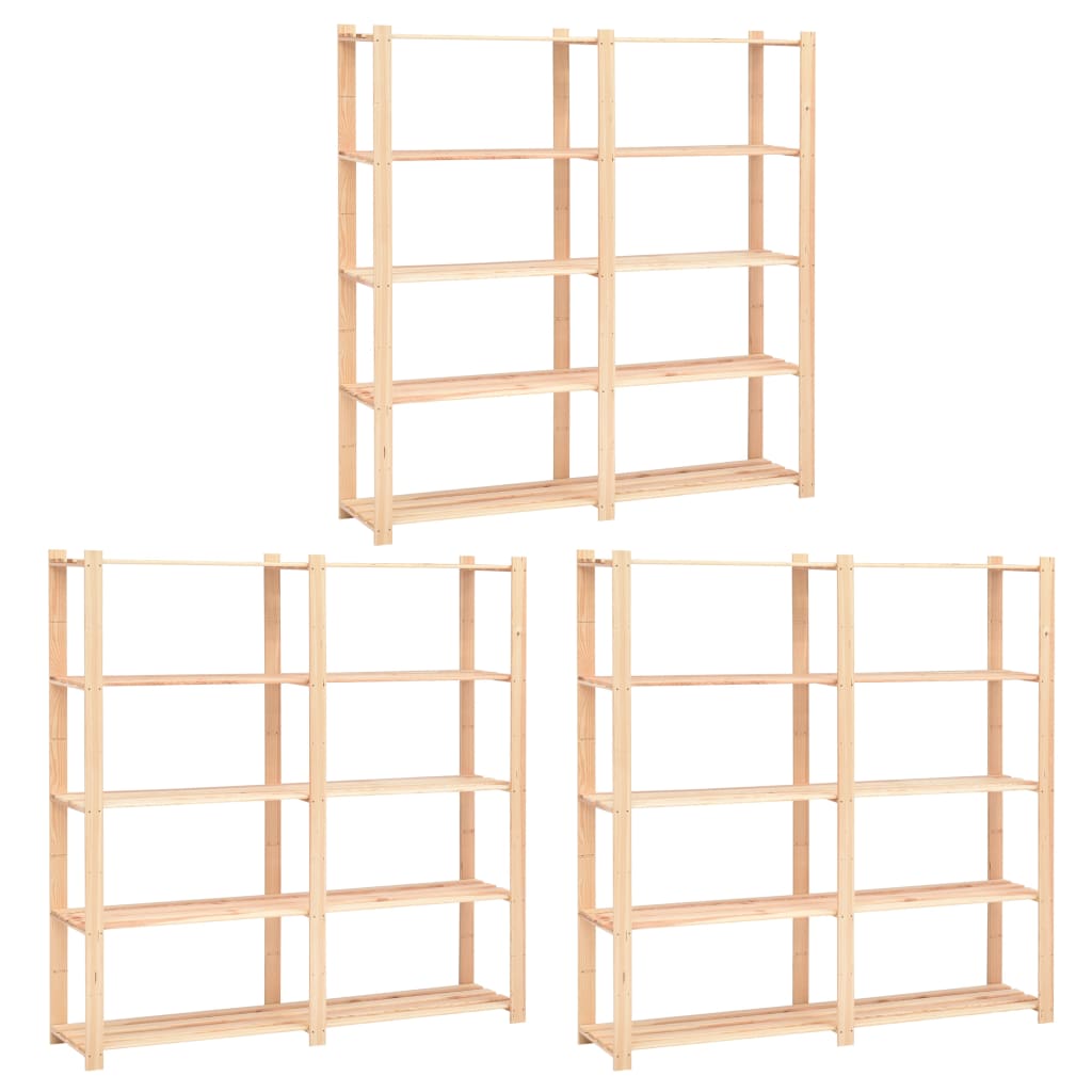 Förvaringshylla 5 Hyllplan 170X38X170 Massiv Furu 500 Kg