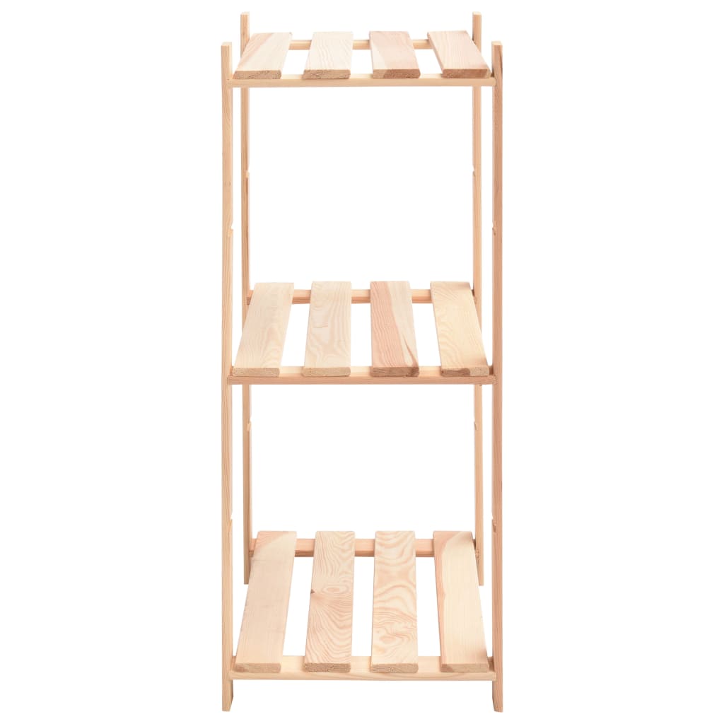 Förvaringshylla 3 Hyllor 2 St 60X38X90 Cm Massiv Furu 150 Kg
