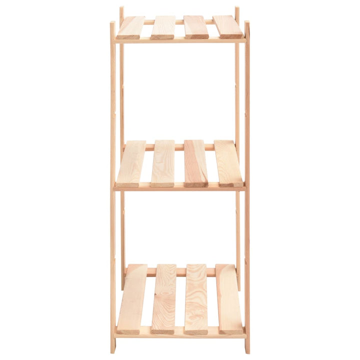 Förvaringshylla 3 Hyllor 2 St 60X38X90 Cm Massiv Furu 150 Kg