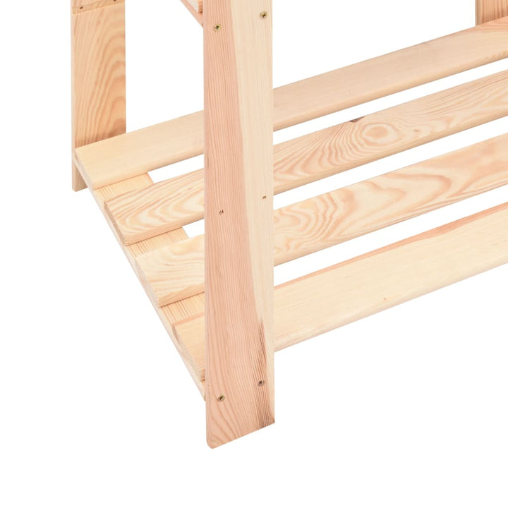 Förvaringshylla 3 Hyllor 2 St 60X38X90 Cm Massiv Furu 150 Kg