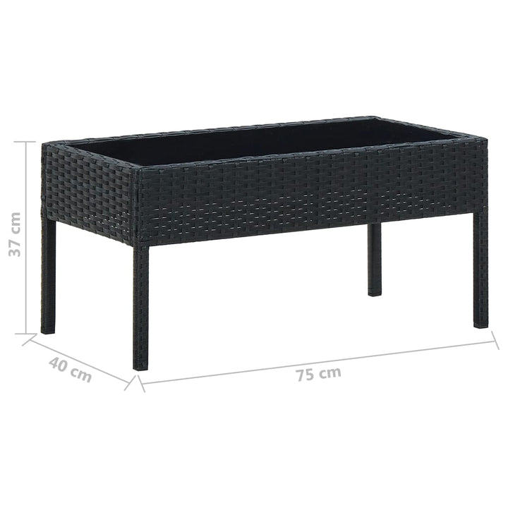 Trädgårdsbord 75X40X37 Cm Konstrotting