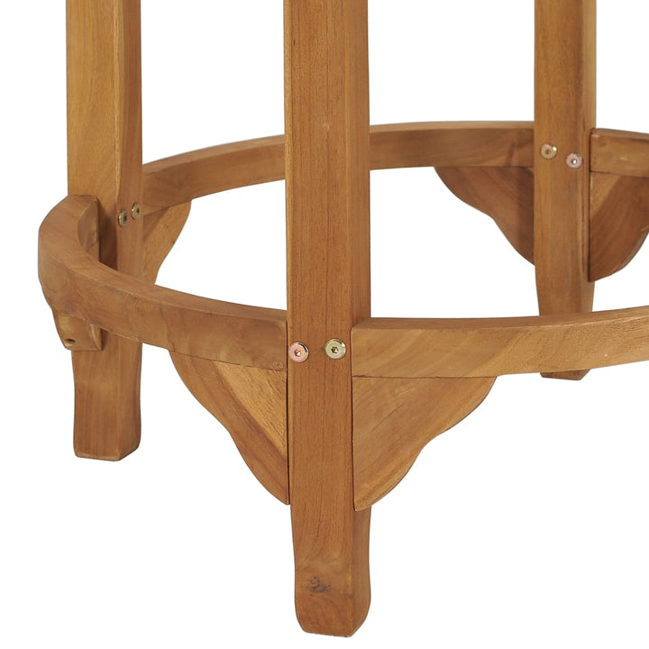 Barbord Ø 60 Cm Massiv Teak