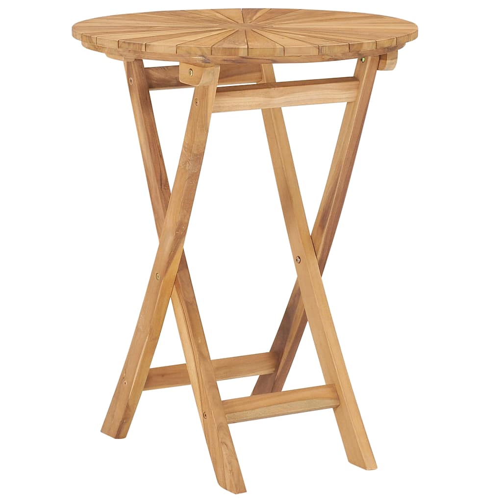 Hopfällbart Trädgårdsbord Massiv Teak