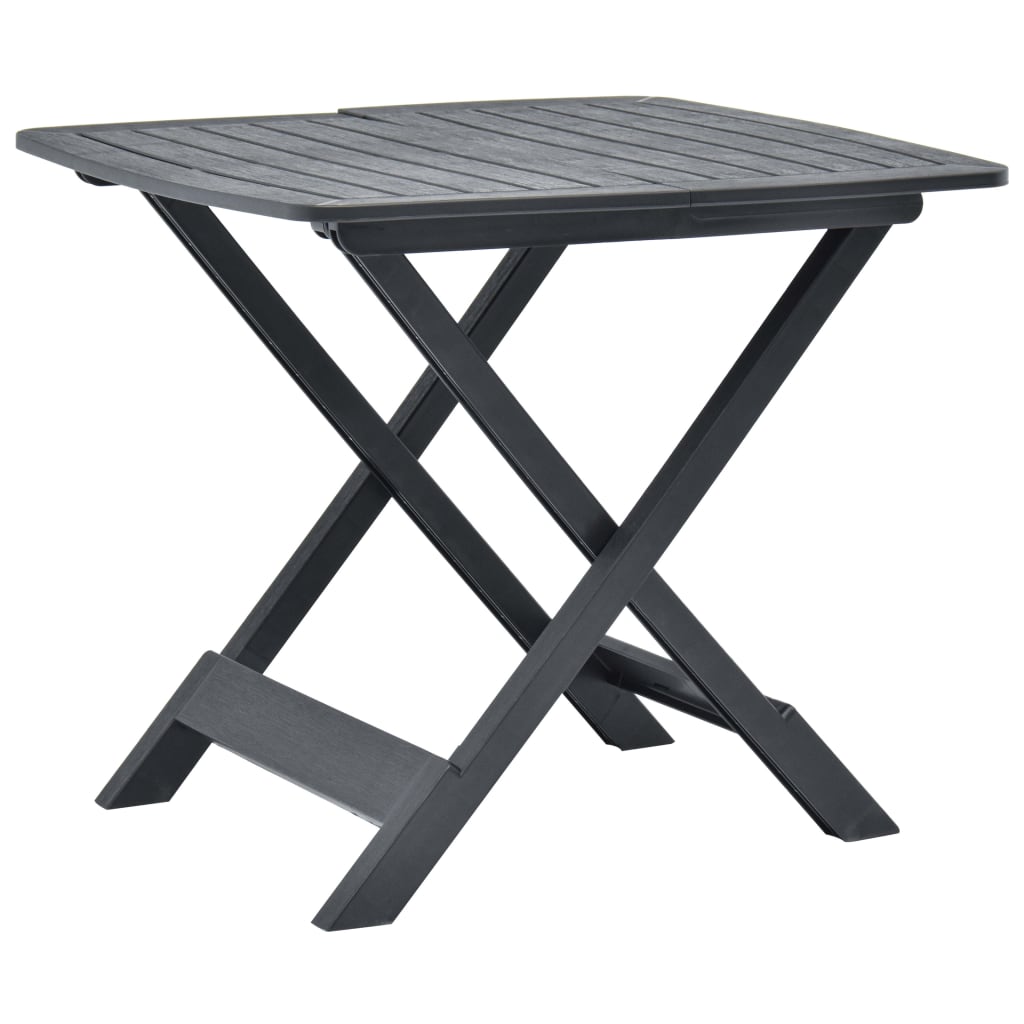 Hopfällbart Trädgårdsbord 79X72X70 Cm Plast