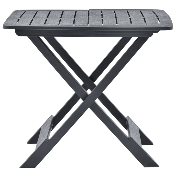 Hopfällbart Trädgårdsbord 79X72X70 Cm Plast