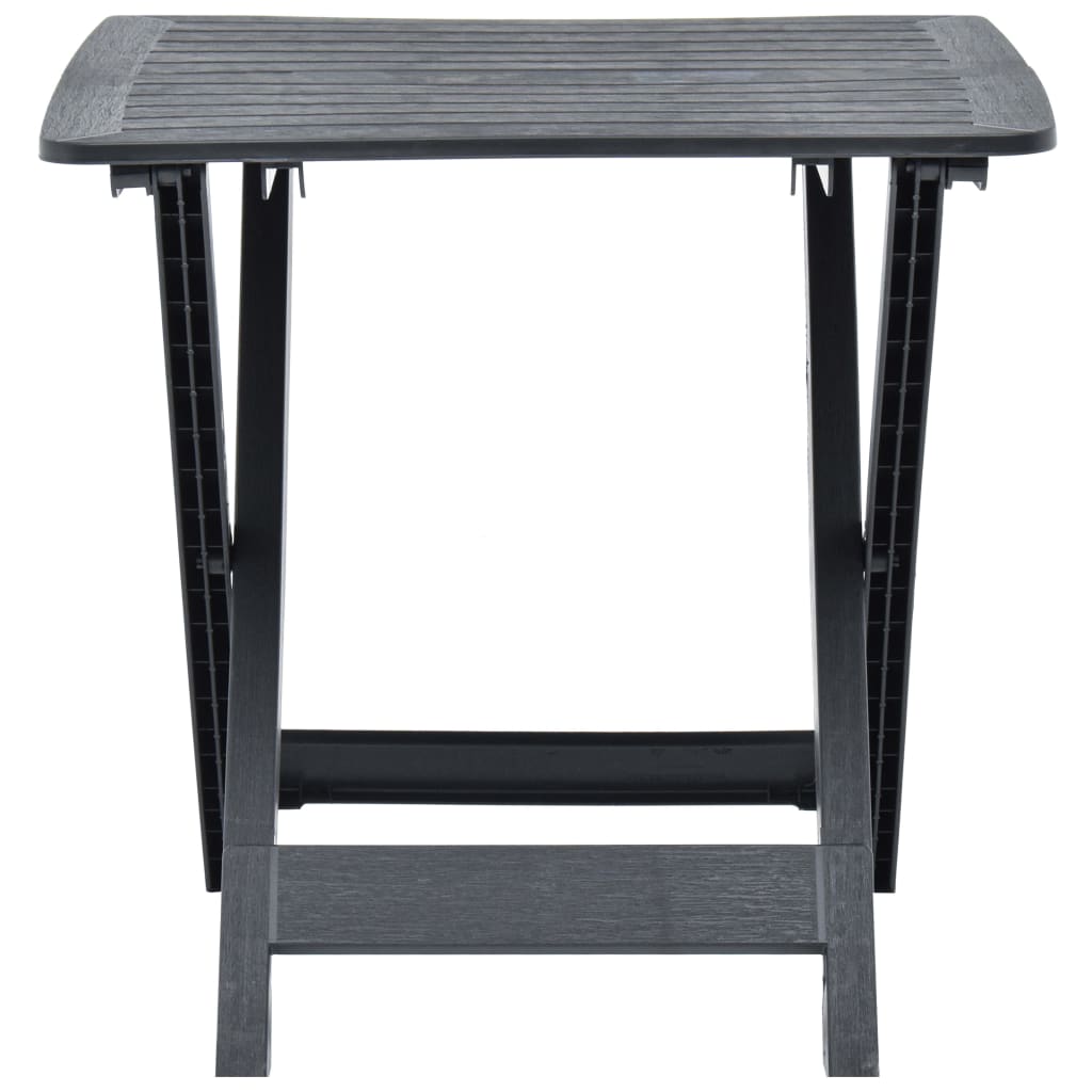 Hopfällbart Trädgårdsbord 79X72X70 Cm Plast