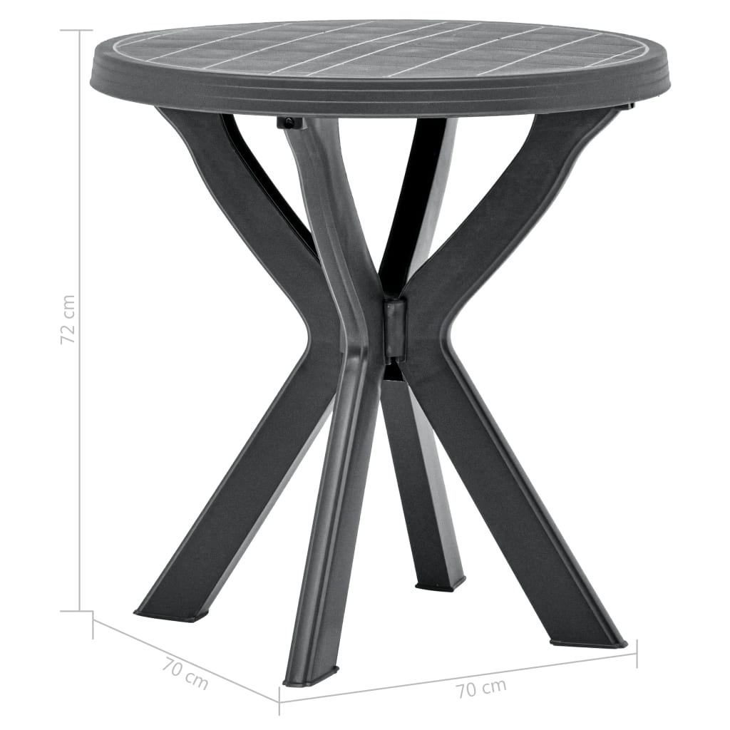 Cafébord Ø70 Cm Plast