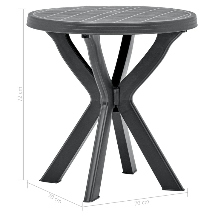 Cafébord Ø70 Cm Plast
