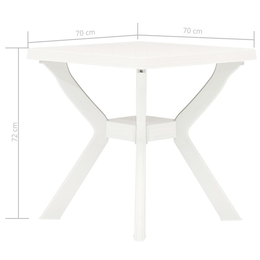 Cafébord 70X70X72 Cm Plast
