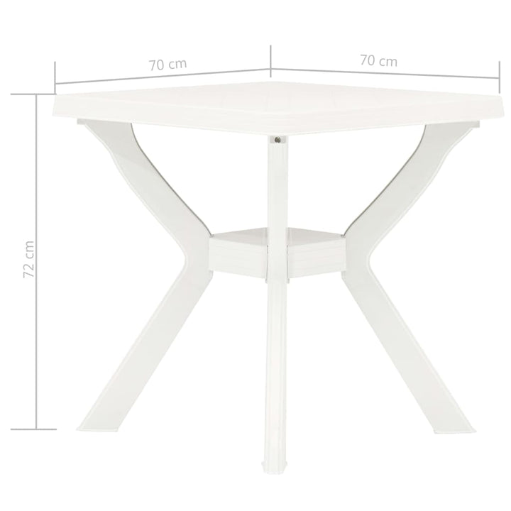 Cafébord 70X70X72 Cm Plast