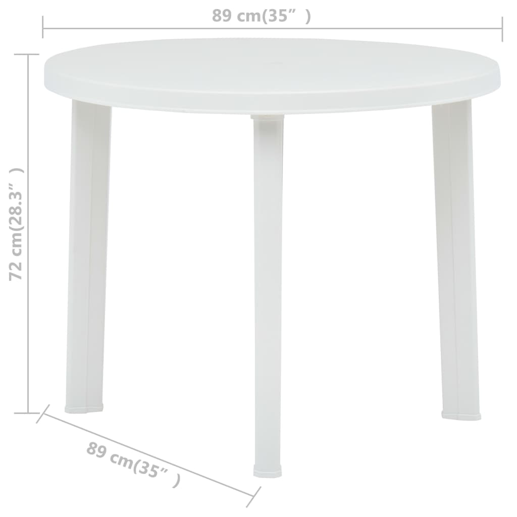 Trädgårdsbord 89 Cm Plast