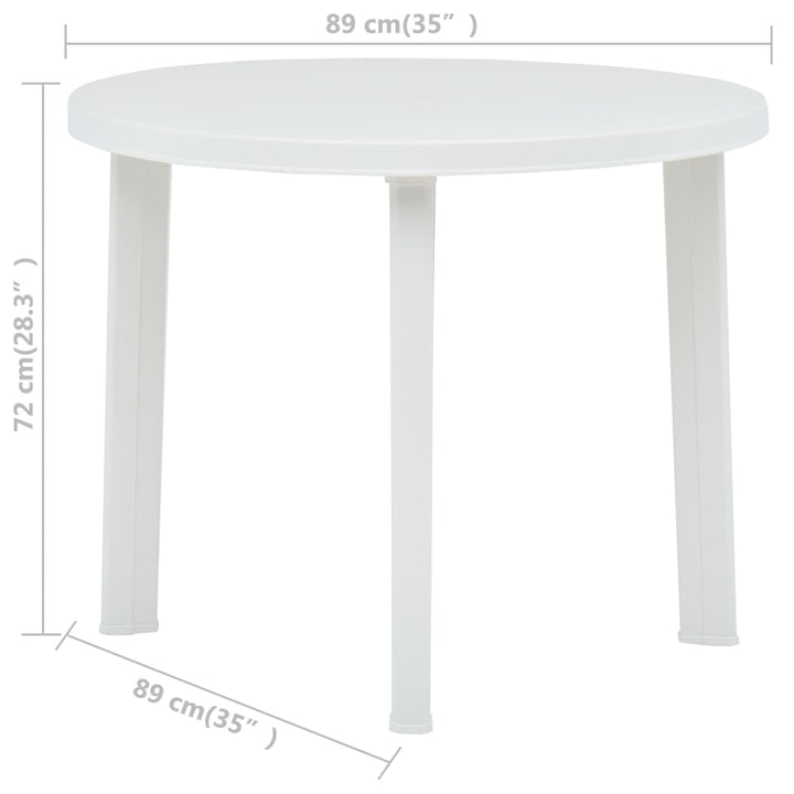 Trädgårdsbord 89 Cm Plast