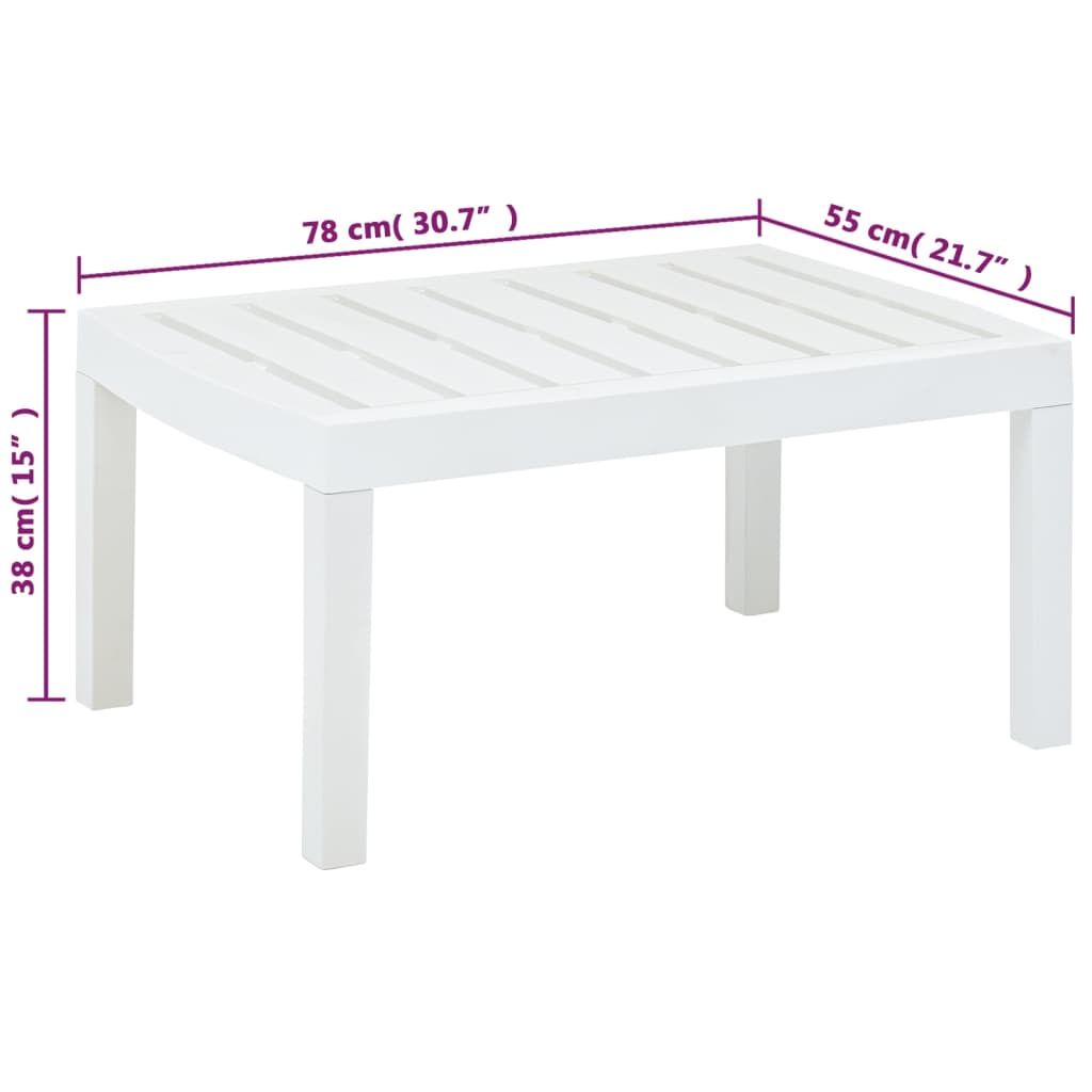 Trädgårdsbord 78X55X38 Cm Plast