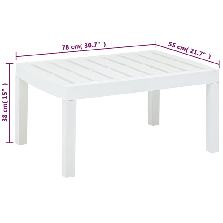 Trädgårdsbord 78X55X38 Cm Plast
