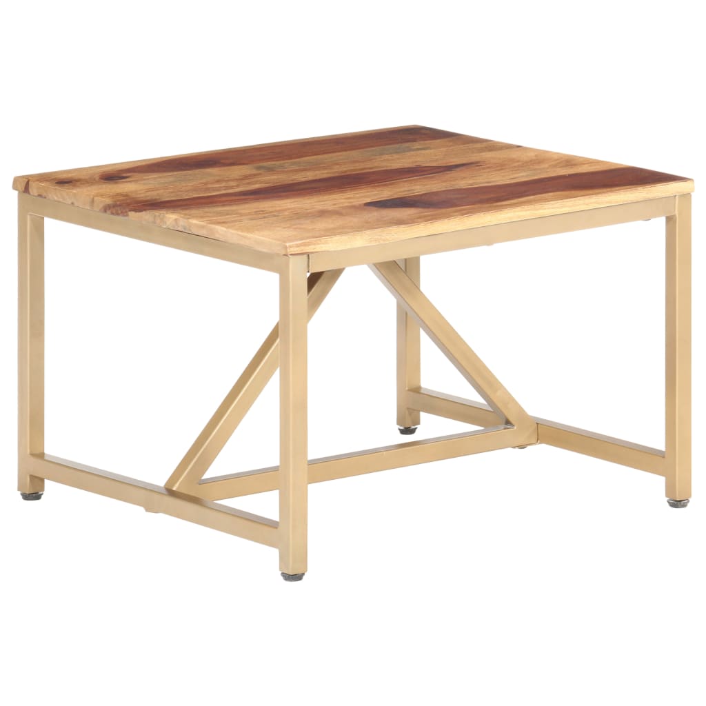 Sidobord 60X60X40 Cm Massivt Trä