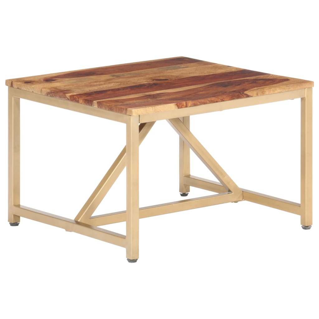 Sidobord 60X60X40 Cm Massivt Trä