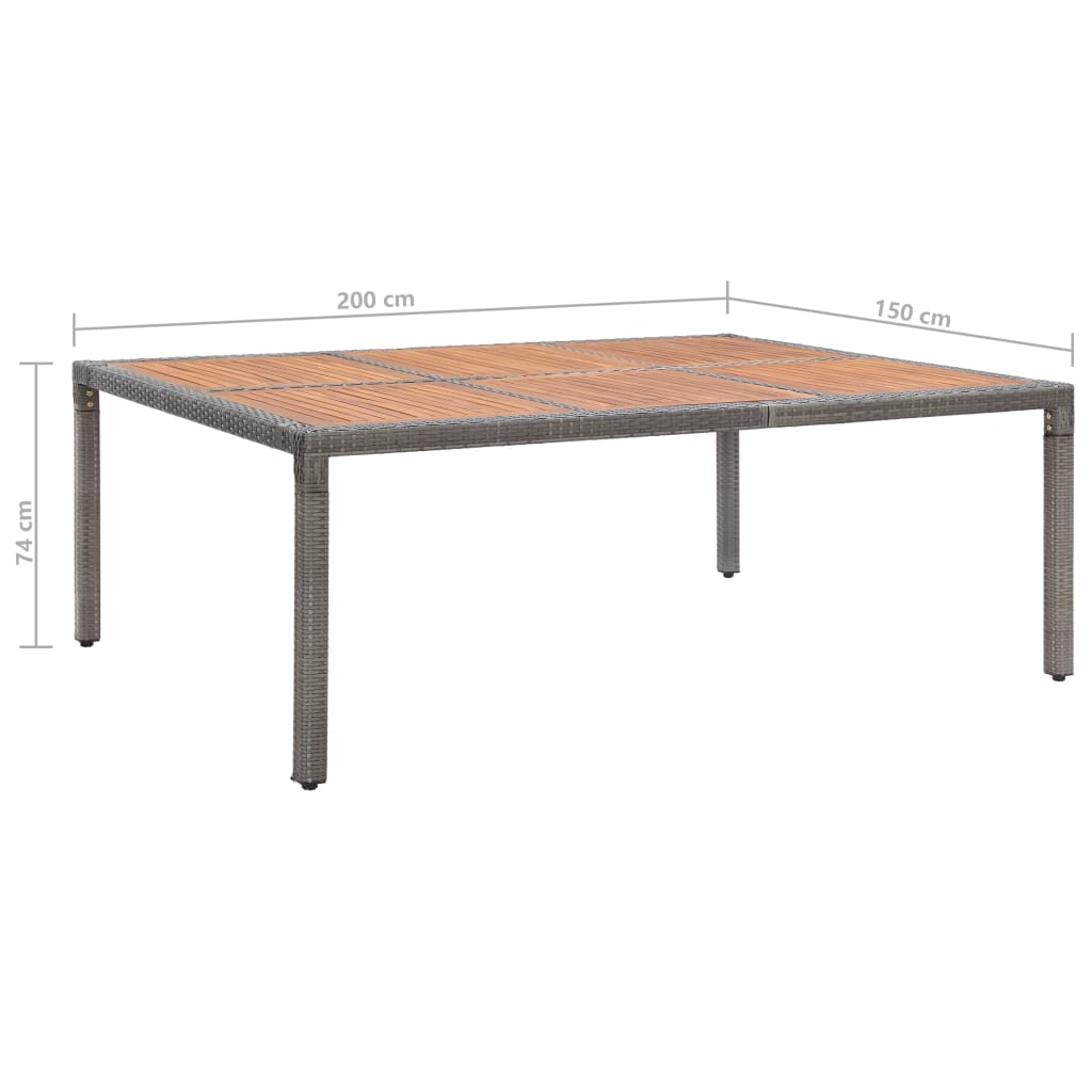 Trädgårdsbord Konstrotting Och Akaciaträ