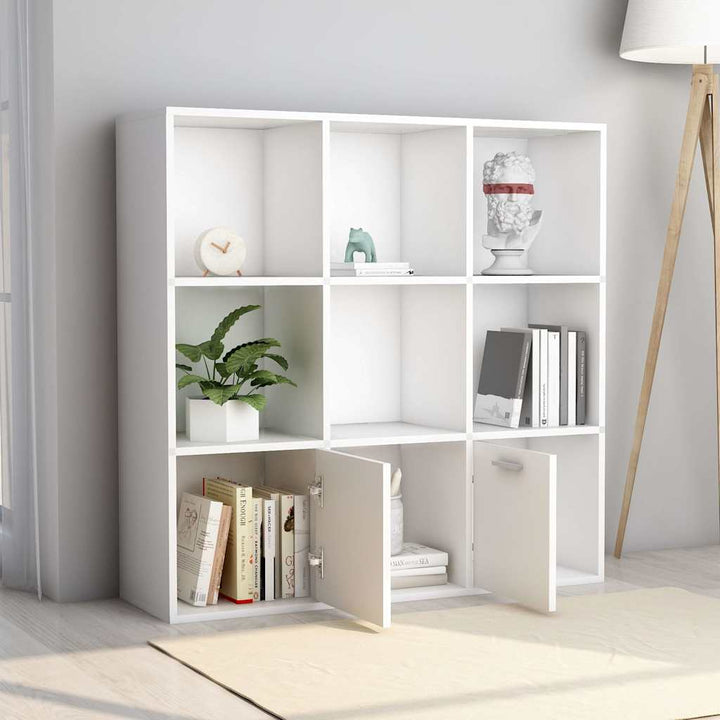 Bokhylla 98X30X98 Cm Konstruerat Trä