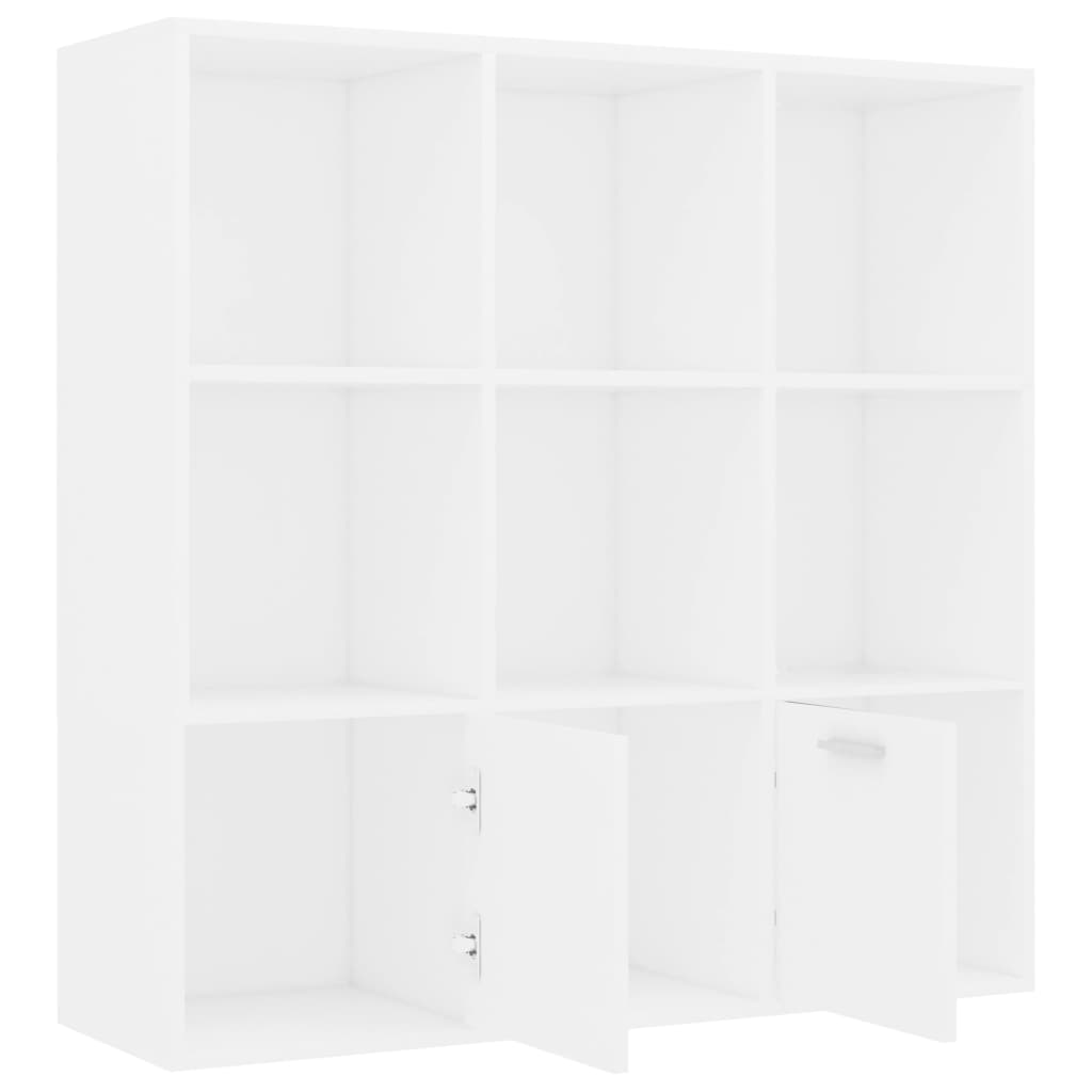 Bokhylla 98X30X98 Cm Konstruerat Trä