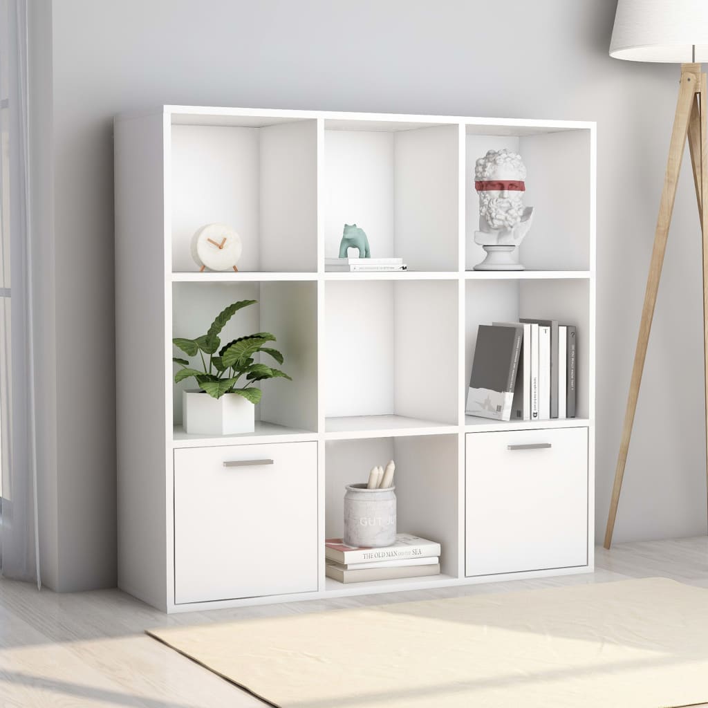 Bokhylla 98X30X98 Cm Konstruerat Trä