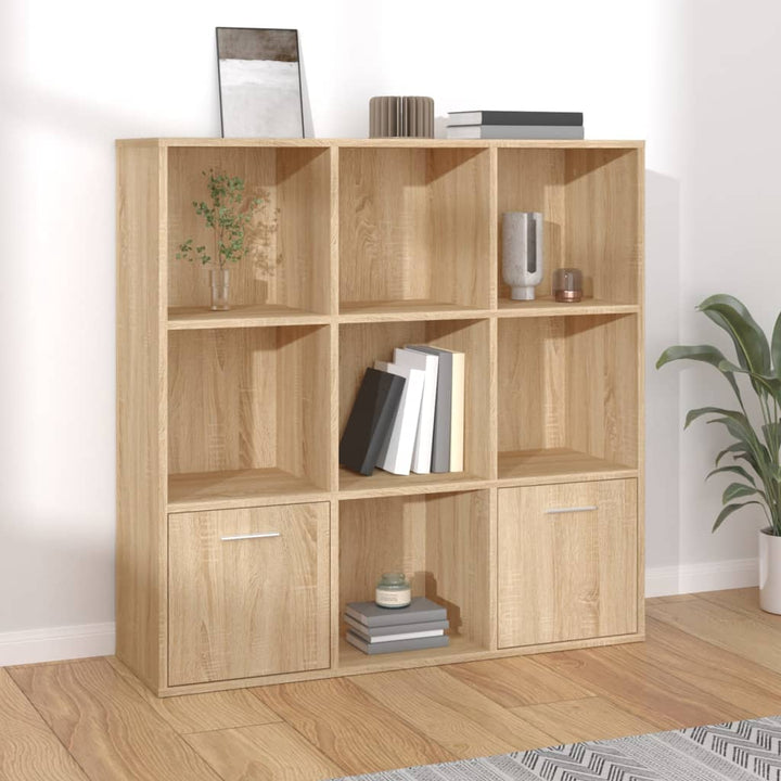 Bokhylla 98X30X98 Cm Konstruerat Trä