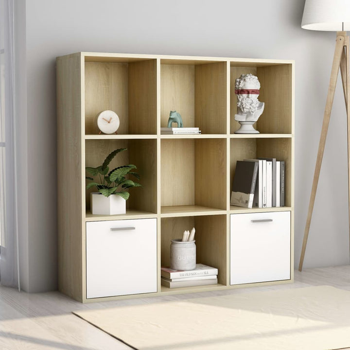 Bokhylla 98X30X98 Cm Konstruerat Trä