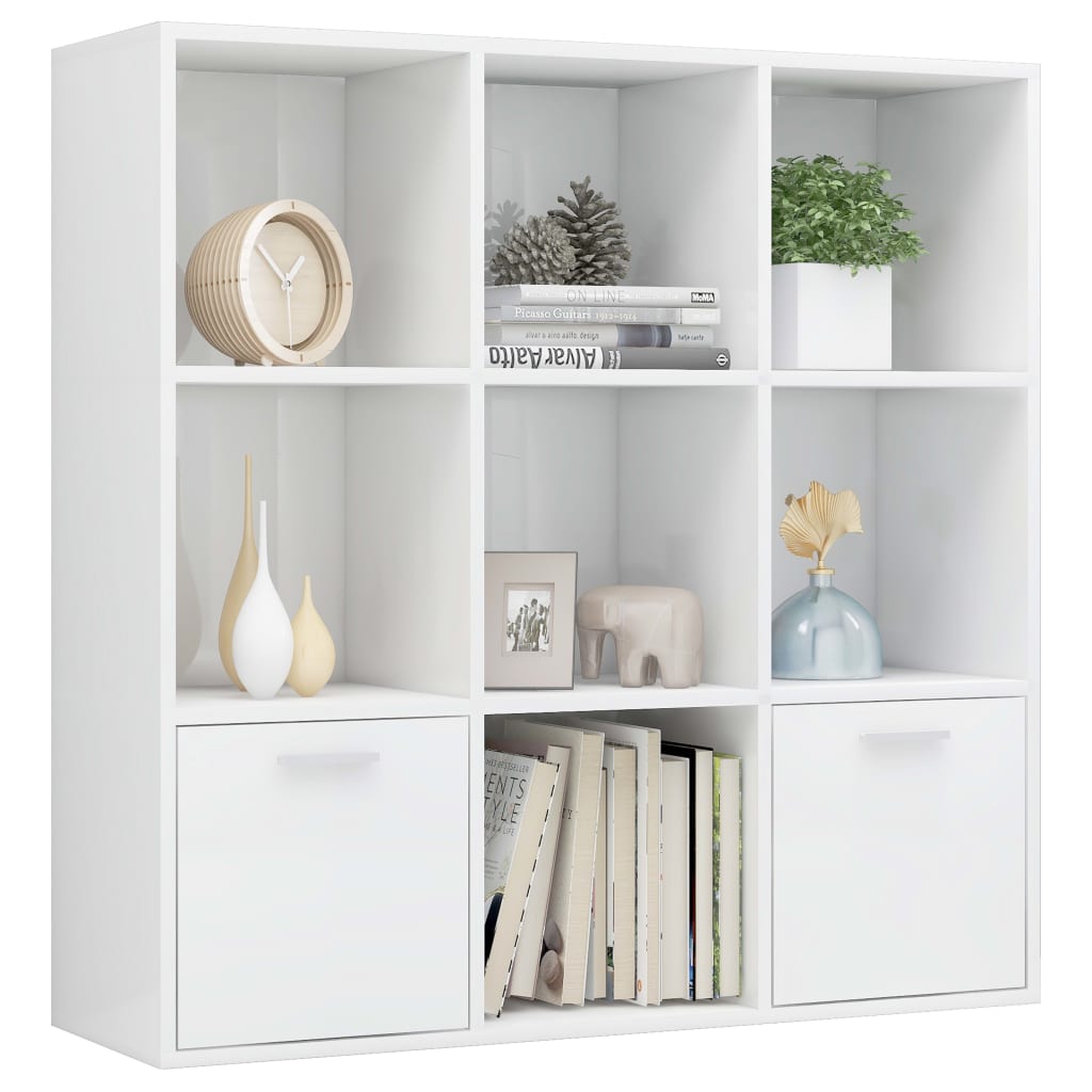 Bokhylla 98X30X98 Cm Konstruerat Trä