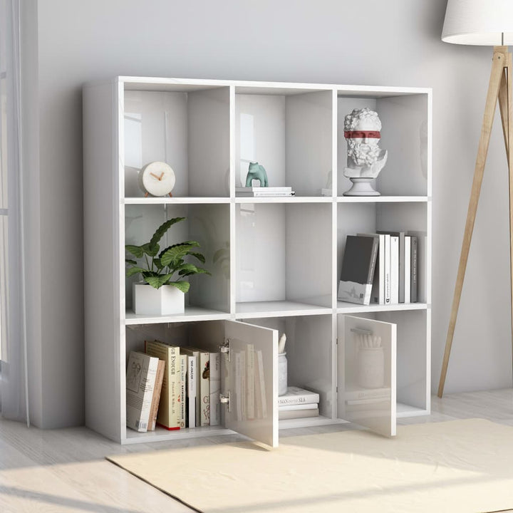 Bokhylla 98X30X98 Cm Konstruerat Trä