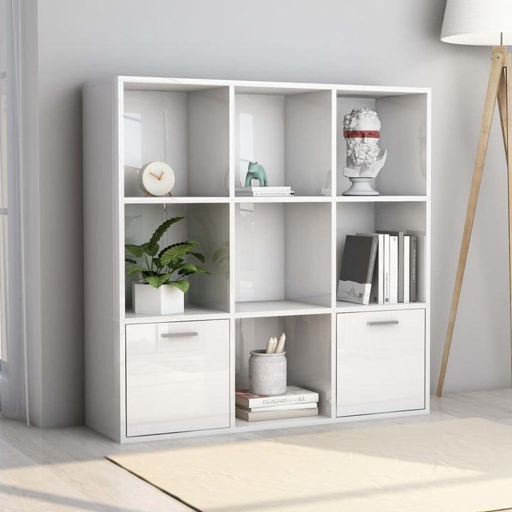 Bokhylla 98X30X98 Cm Konstruerat Trä