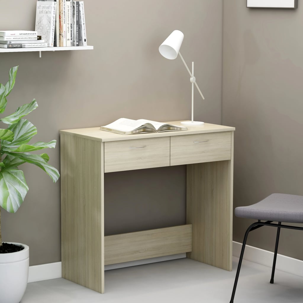 Skrivbord Ek 80X40X75 Cm Konstruerat Trä