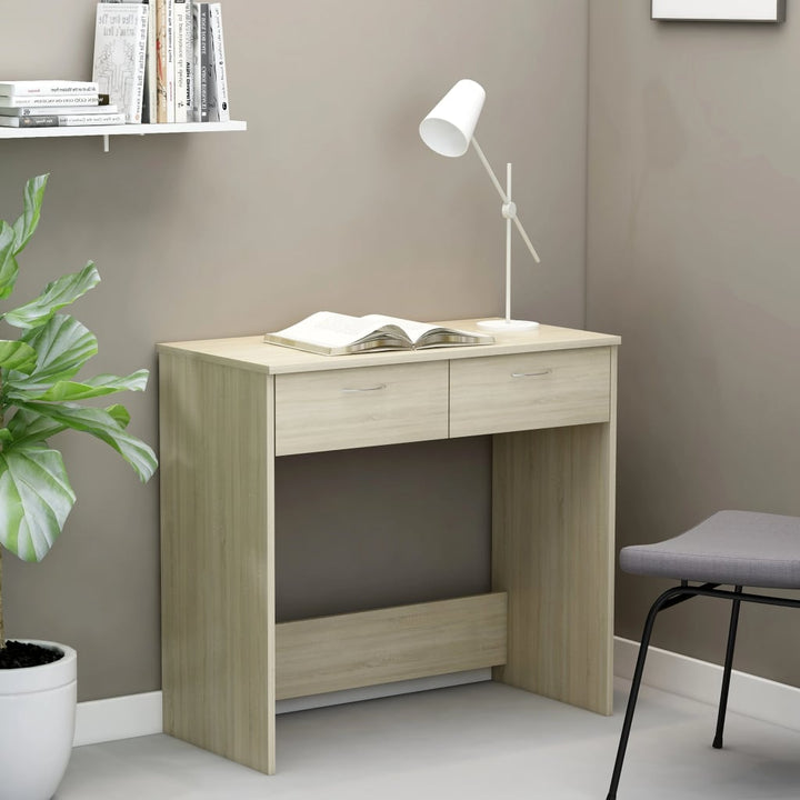 Skrivbord Ek 80X40X75 Cm Konstruerat Trä