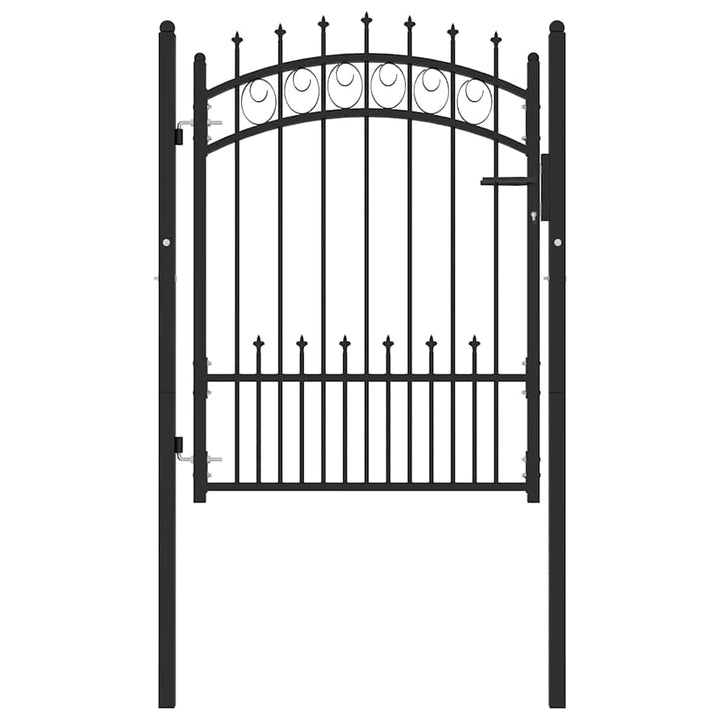 Staketgrind Emmen Med Spikar Stål 104X109,5 Cm