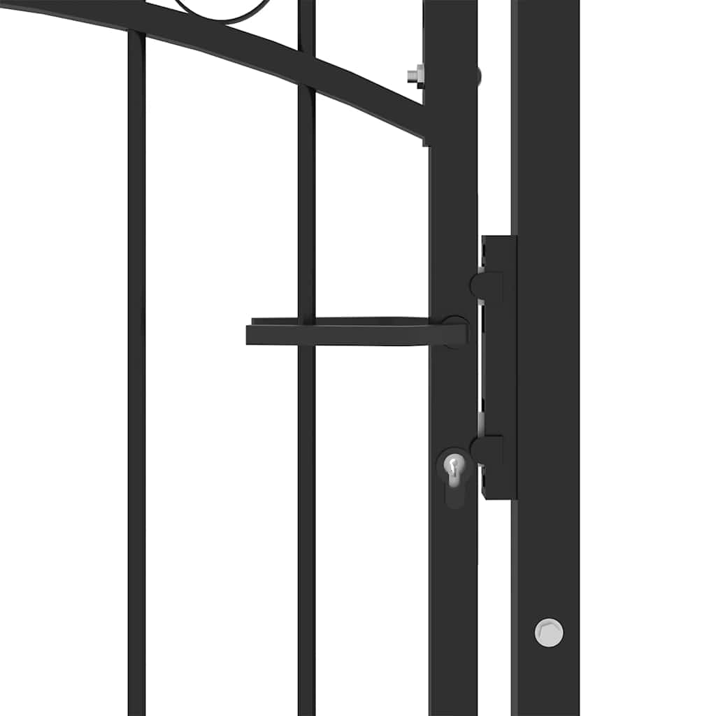 Staketgrind Emmen Med Spikar Stål 104X109,5 Cm