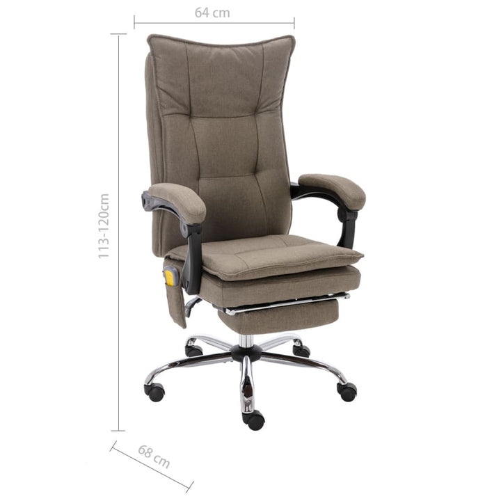 Massagekontorsstol Tyg