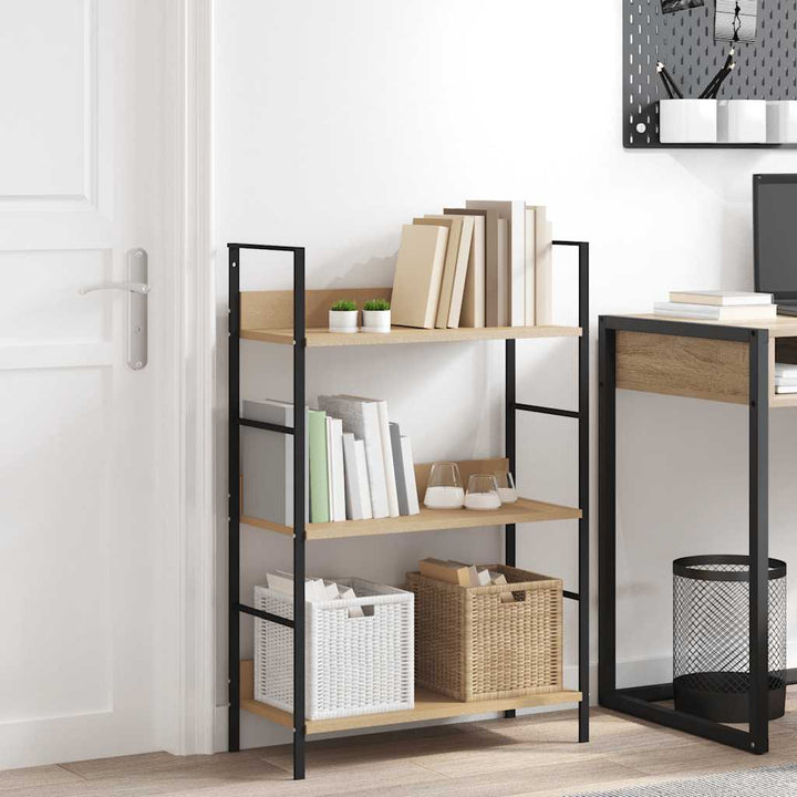 Bokhylla 4 Hyllplan 60X27,6X124,5 Cm Konstruerat Trä