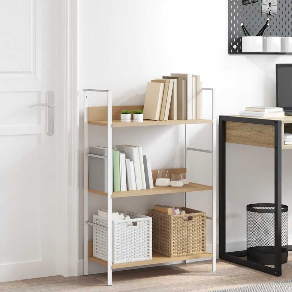 Bokhylla 4 Hyllplan 60X27,6X124,5 Cm Konstruerat Trä