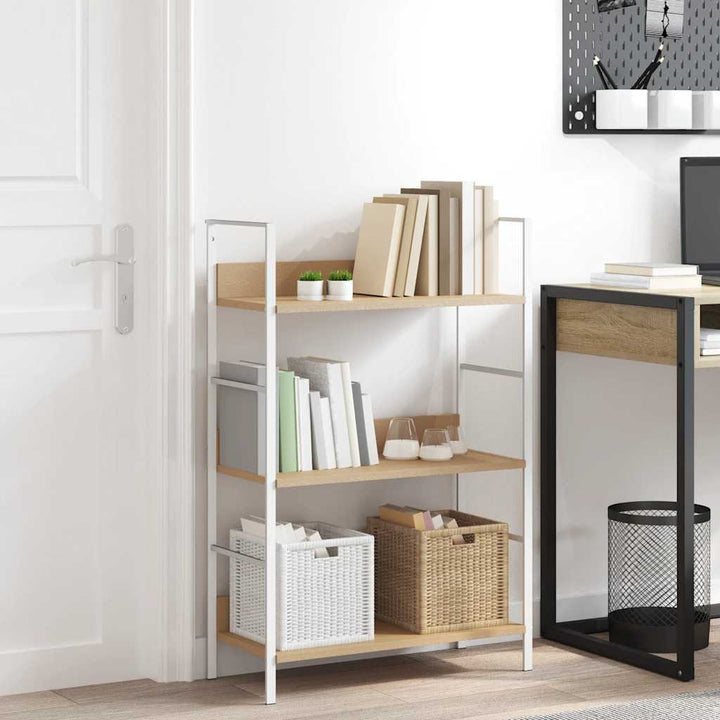 Bokhylla 4 Hyllplan 60X27,6X124,5 Cm Konstruerat Trä