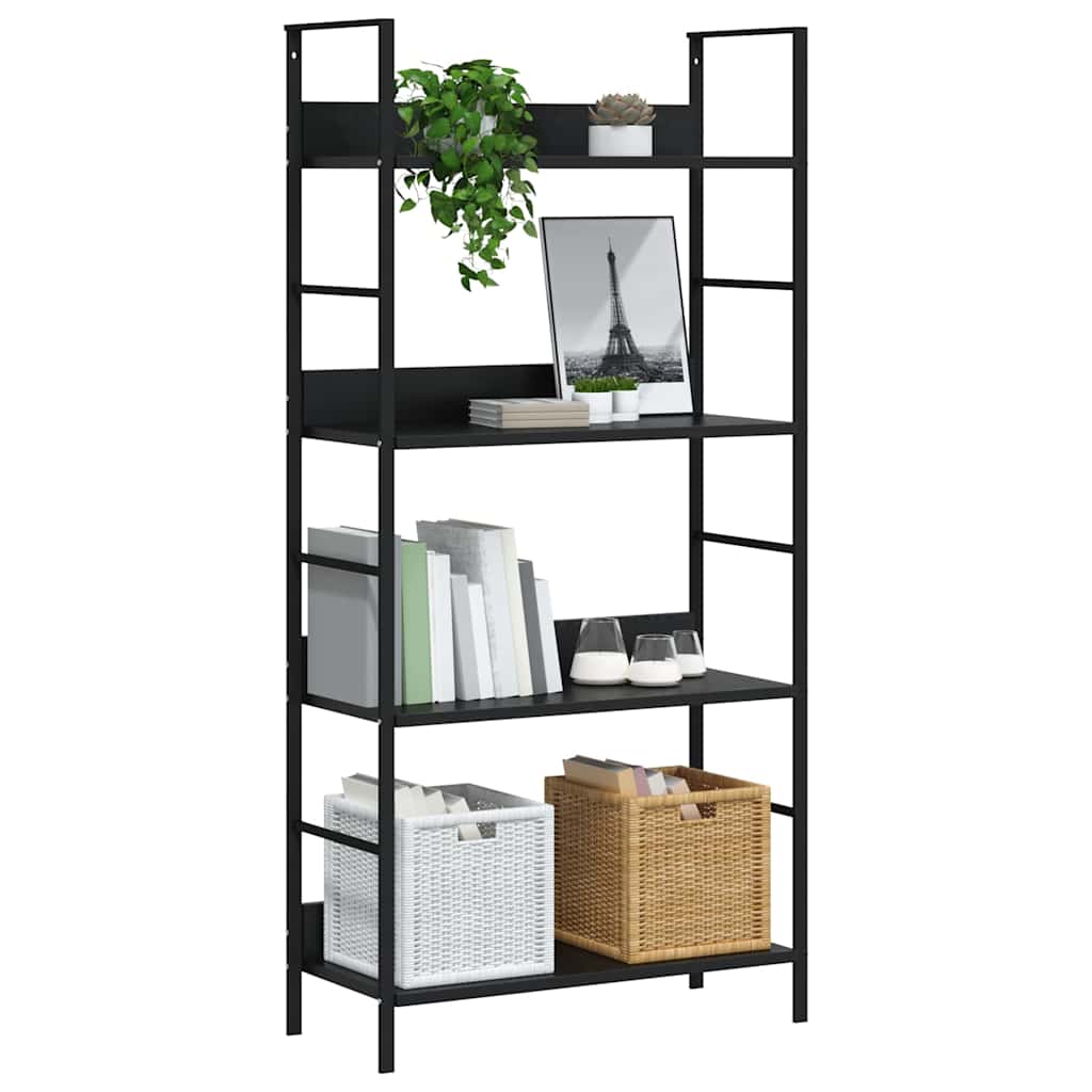 Bokhylla 4 Hyllplan 60X27,6X124,5 Cm Konstruerat Trä