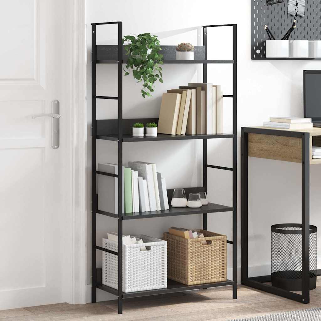 Bokhylla 4 Hyllplan 60X27,6X124,5 Cm Konstruerat Trä