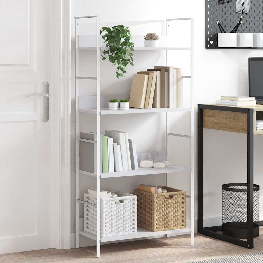 Bokhylla 4 Hyllplan 60X27,6X124,5 Cm Konstruerat Trä