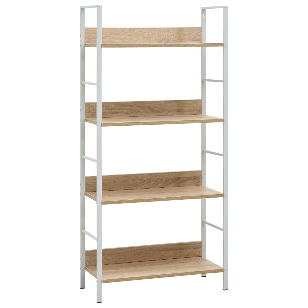 Bokhylla 4 Hyllplan 60X27,6X124,5 Cm Konstruerat Trä