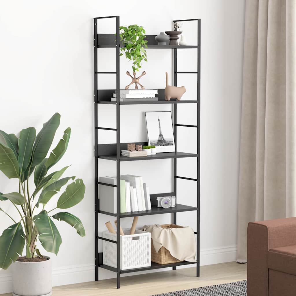 Bokhylla 4 Hyllplan 60X27,6X124,5 Cm Konstruerat Trä