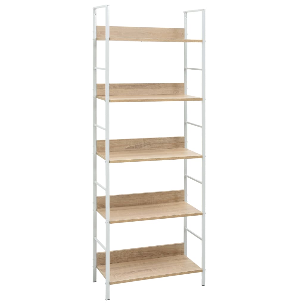 Bokhylla 4 Hyllplan 60X27,6X124,5 Cm Konstruerat Trä