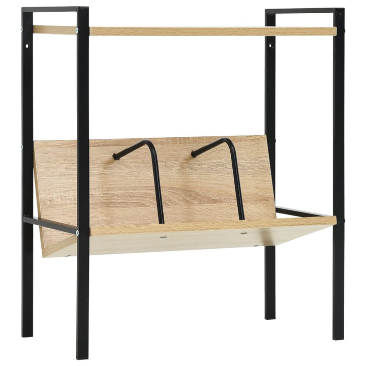 Bokhylla 2 Hyllplan 52X28X59 Cm Konstruerat Trä
