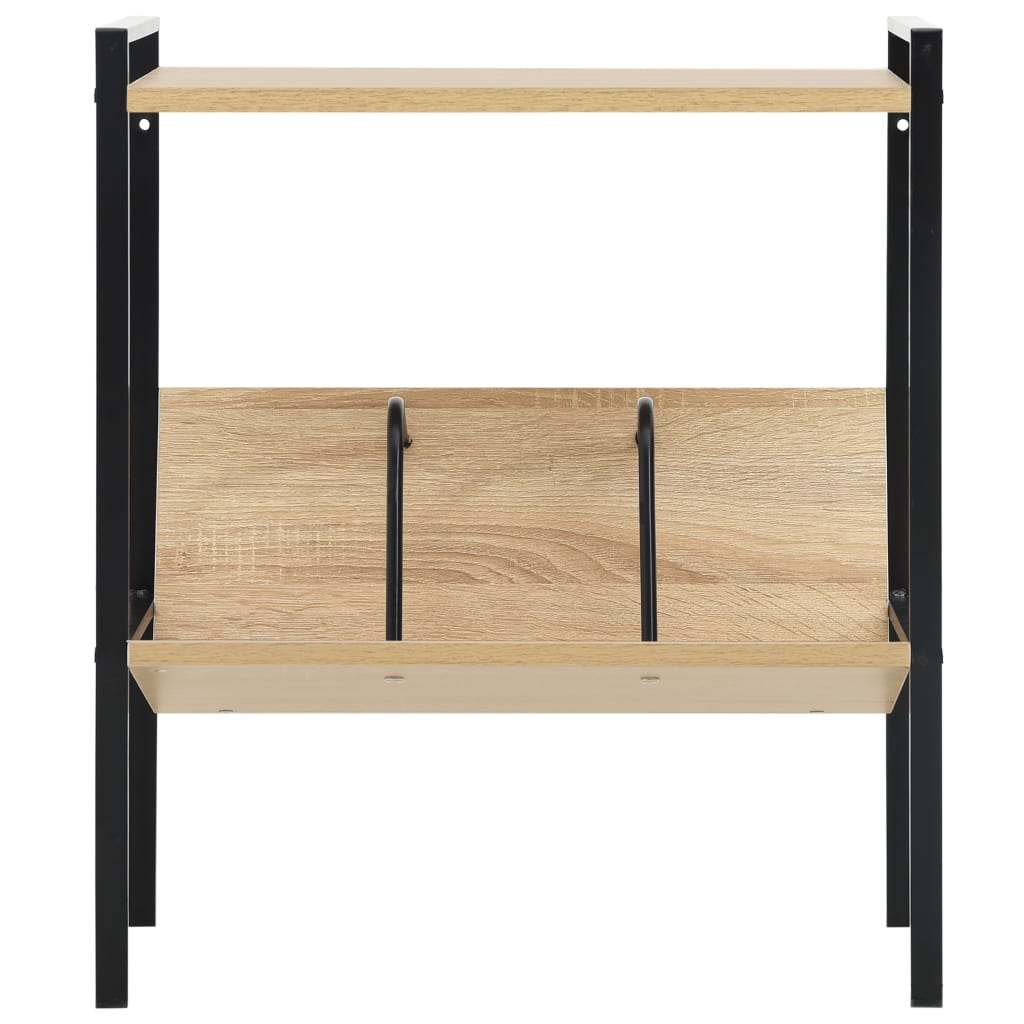 Bokhylla 2 Hyllplan 52X28X59 Cm Konstruerat Trä