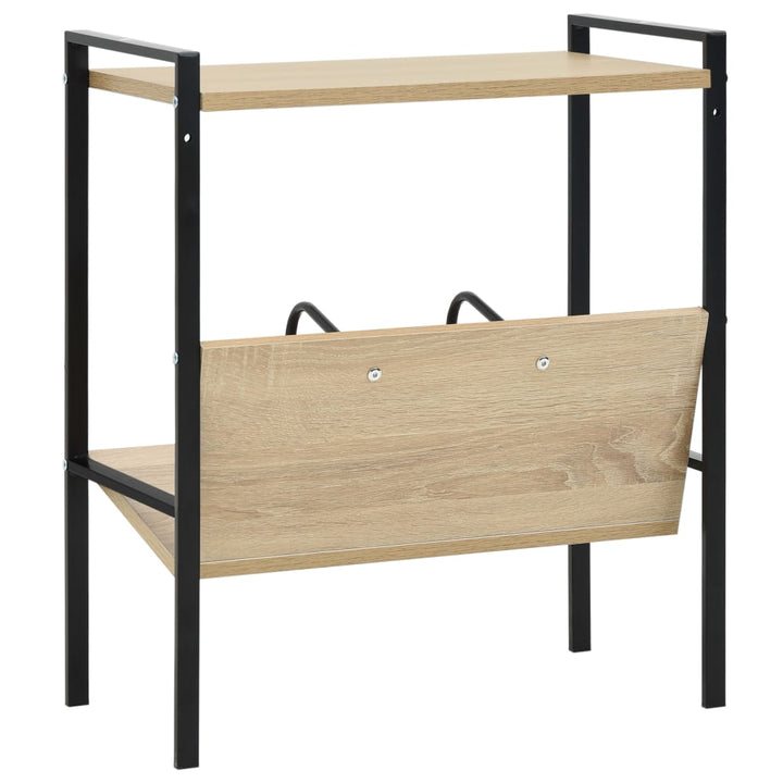 Bokhylla 2 Hyllplan 52X28X59 Cm Konstruerat Trä