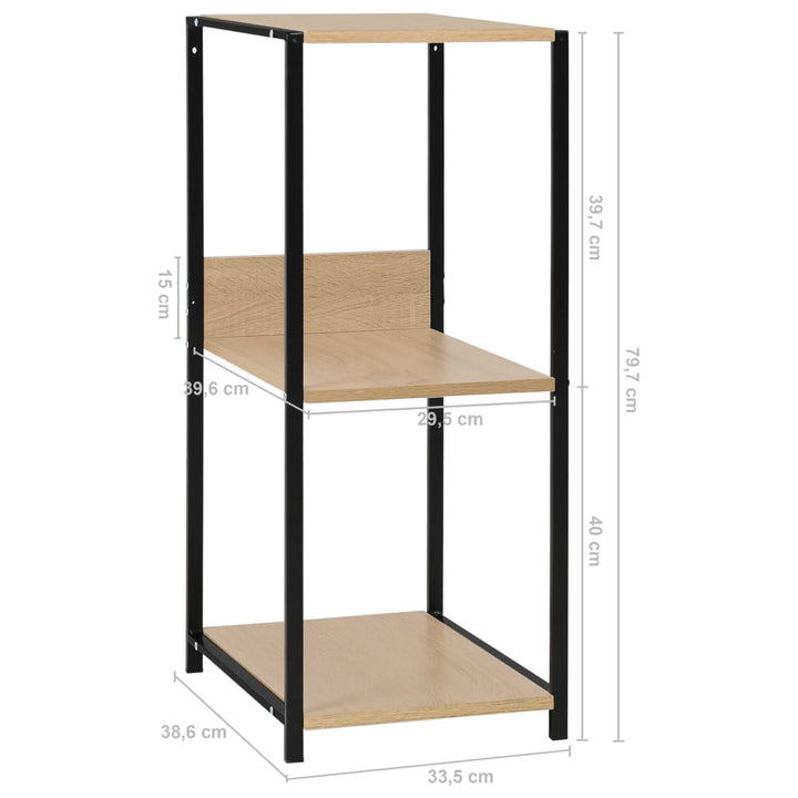 Bokhylla 33,5X39,6X79,7 Cm Konstruerat Trä