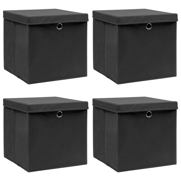 Förvaringslådor Med Lock 10 St Babyblå 32X32X32 Cm Tyg