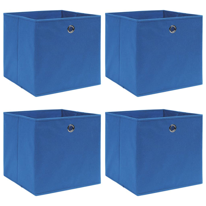 Förvaringslådor Med Lock 10 St Babyblå 32X32X32 Cm Tyg