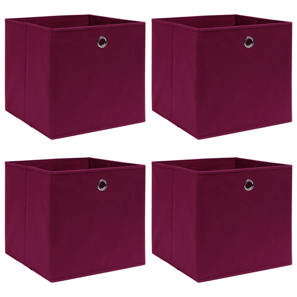 Förvaringslådor Med Lock 10 St Babyblå 32X32X32 Cm Tyg